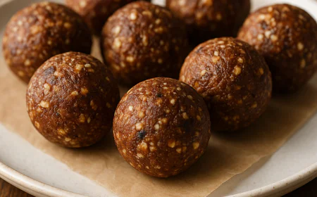 Zuckerfreie Hafer-Energie-Bällchen
