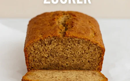 Bananenbrot ohne zugesetzten Zucker