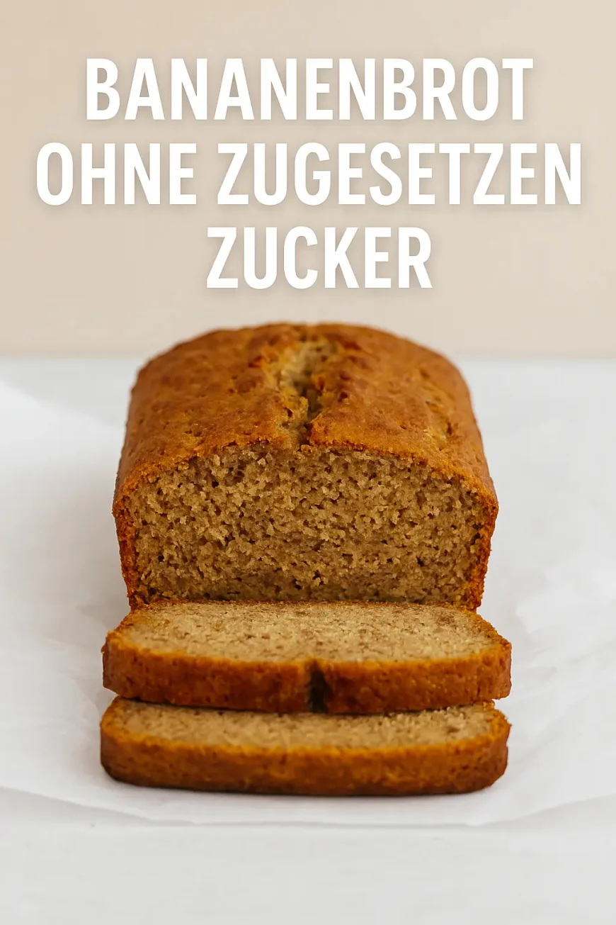 Bananenbrot ohne zugesetzten Zucker